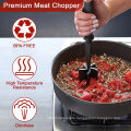 Meat Masher Chopper Wholesale Kitchen Gadget Ground Beef Hamburger Heat Resistant Cookware Food Potato Masher